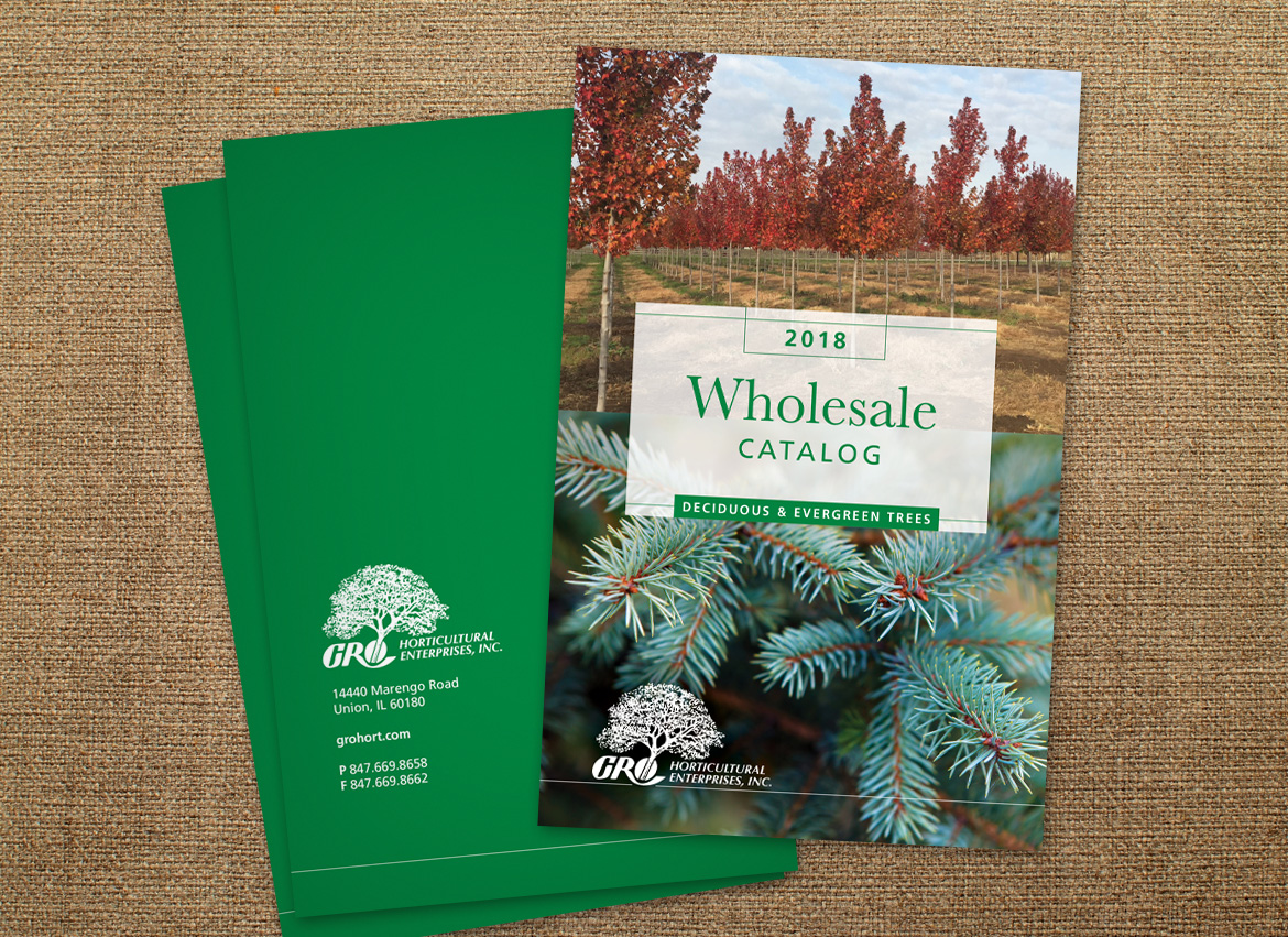 GRO Horticultural Enterprises Wholesale Catalog Cover design