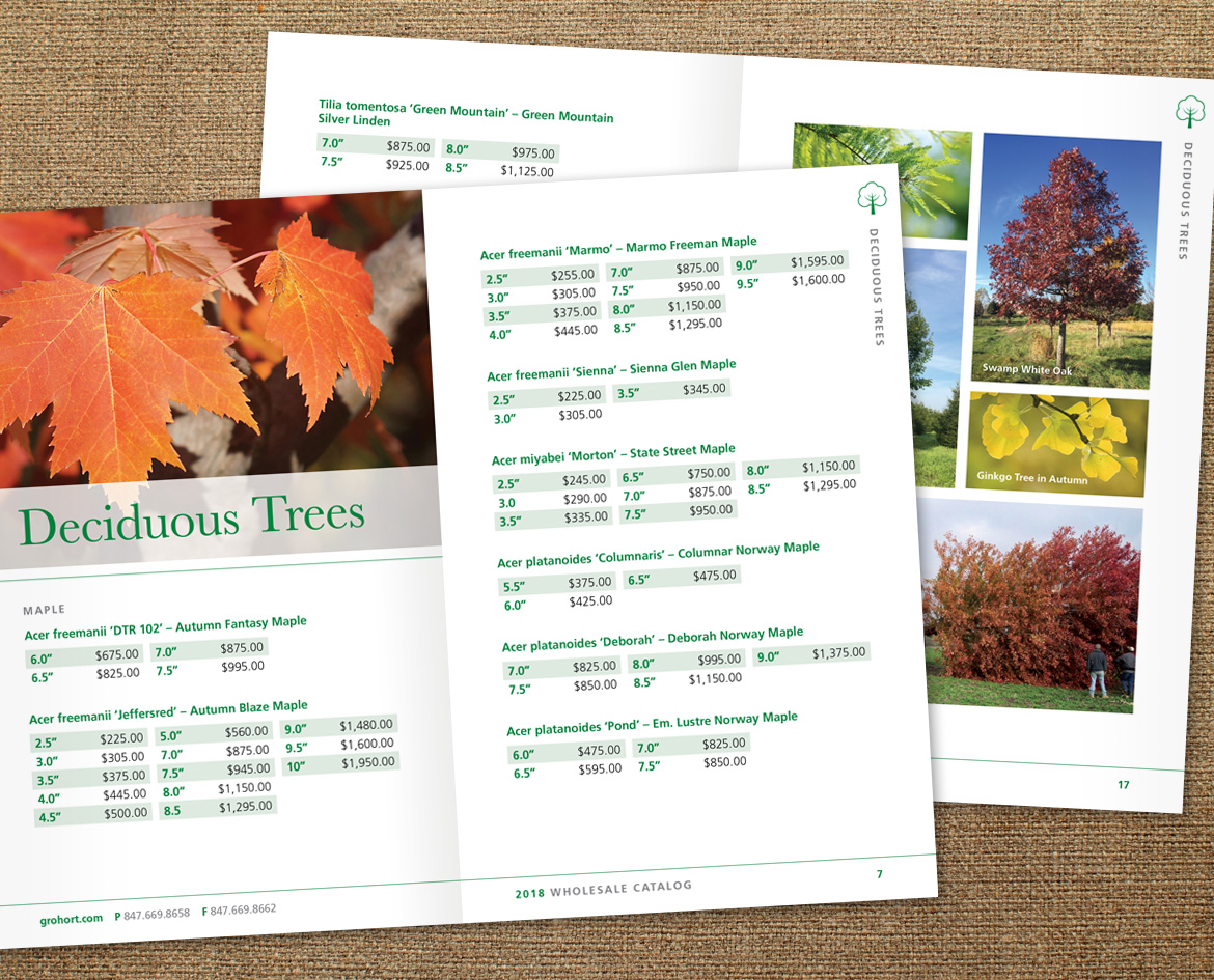 GRO Horticultural Enterprises Wholesale Catalog interior layout design