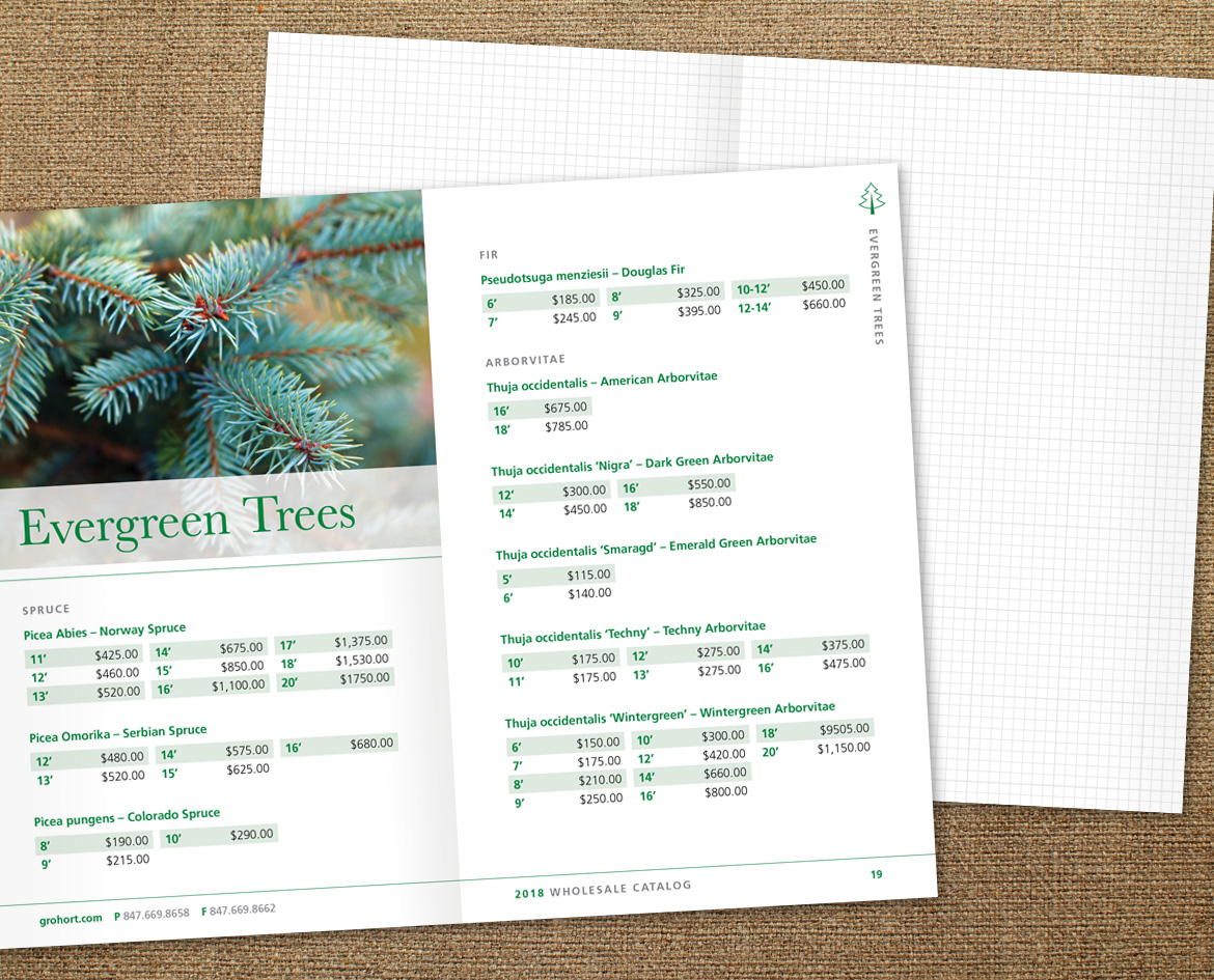 GRO Horticultural Enterprises Wholesale Catalog interior layout design