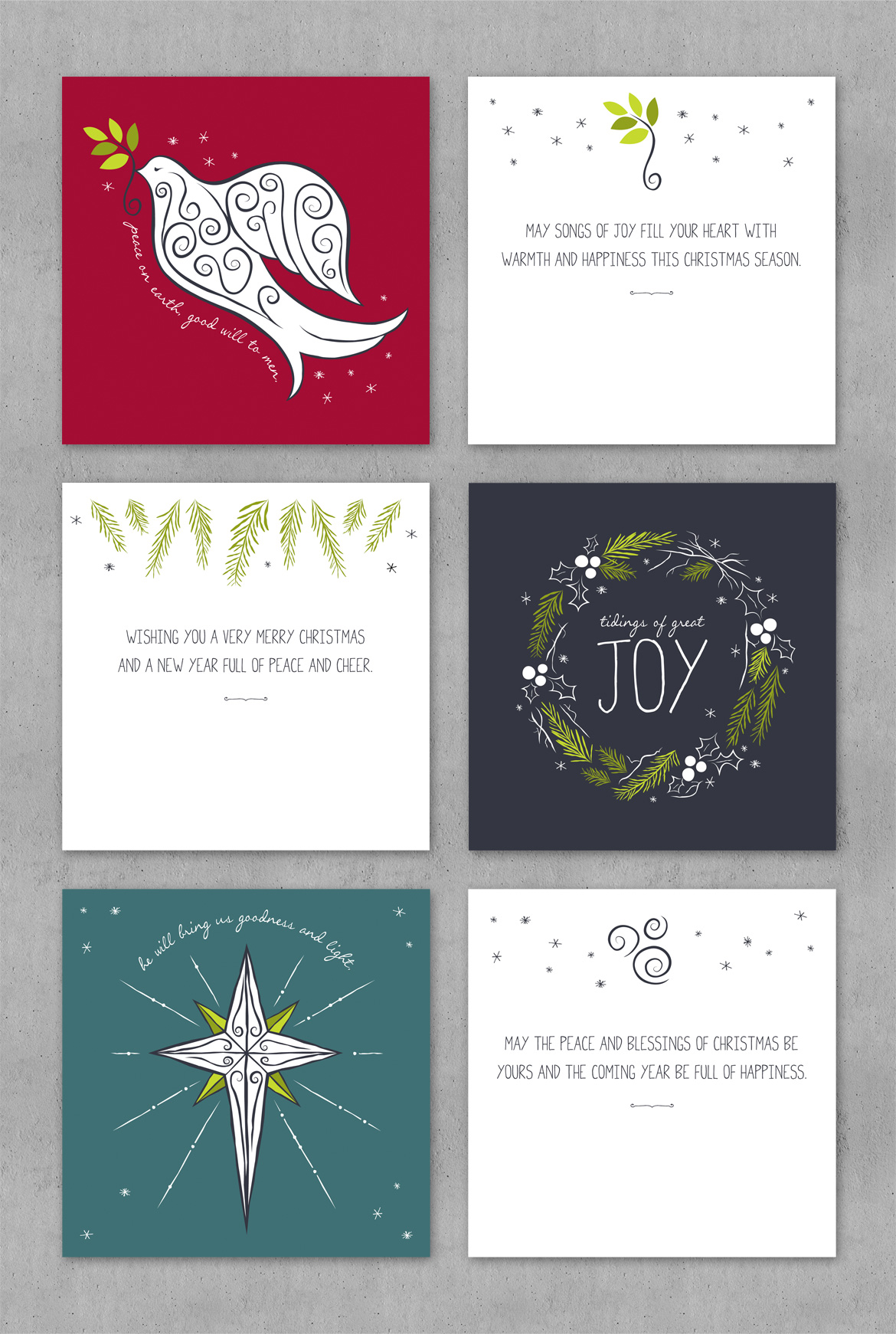 Christine Dorrance holiday card series